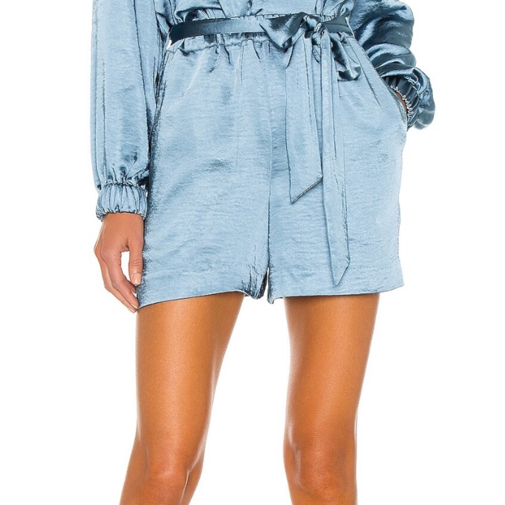 L’Academie Blue Shorts from Revolve
